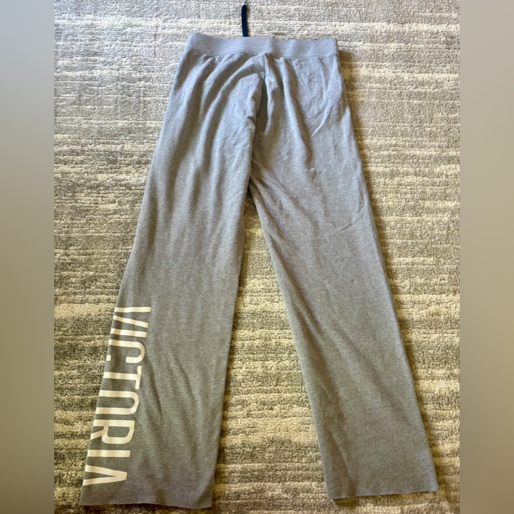 Victoria Wide-Leg Lounge Pants in Gray